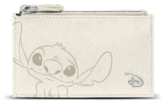 Lilo & Stitch Slim Card Holder / Mini Purse Cream Off-white