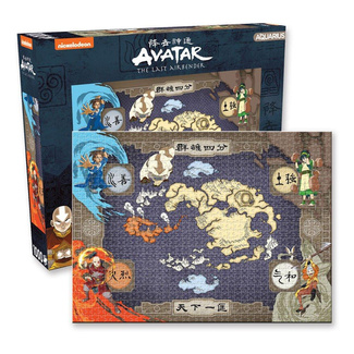 The Last Airbender Jigsaw Puzzle Map (1000 pieces)
