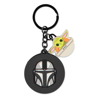 The Mandalorian Rubber Keychain Mandalorian & Grogu