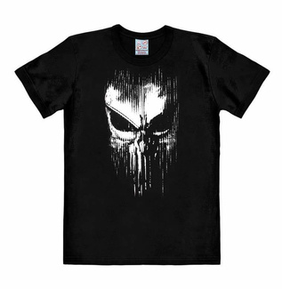 Marvel Easy Fit T-Shirt Punisher - Striped Skull