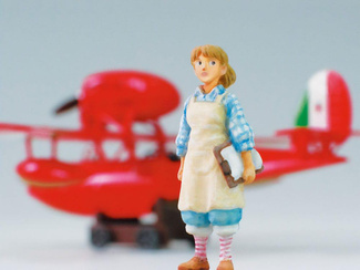 Porco Rosso model kit with figure 1/72 Savoia S.21F Version 2 & Fio