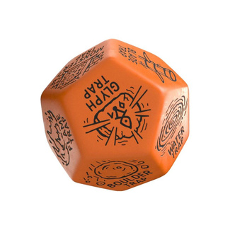 Viridian Jumbo Dice Trap Generator Die D12 Orange