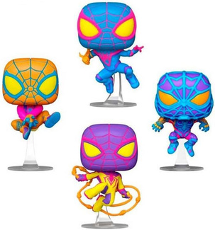 Marvel Funko POP! TV figurka 4-Pack Miles Morales (BLKLT) 9 cm