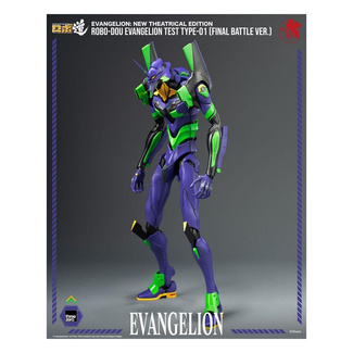 New Theatrical Edition Robo-Dou Action Figure Evangelion Test Type - 01 Final Battle Version 25 cm
