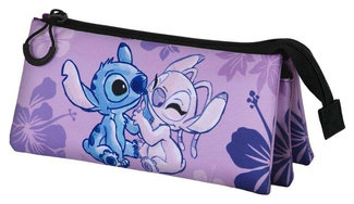 Lilo & Stitch FAN Triple Pencil case 2.0 Stitch & Angel Lilac