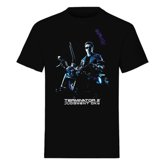 The Terminator T-Shirt Bike Pose Black