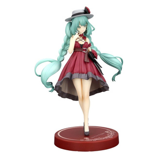 Hatsune Miku Trio-Try-iT PVC Statue Hatsune Miku Outing Dress Red Color Ver. 19 cm