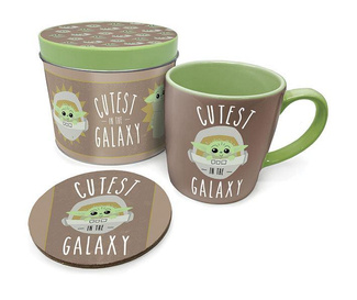Star Wars The Mandalorian Mug with Coaster Cutest in the Galaxy