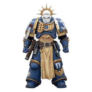Warhammer 40,000 Action Figure Ultramarines Levantus with Power Sword, Stormshield and Bolt Pistol 13 cm