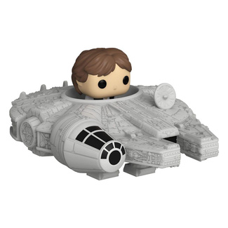 Star Wars Bitty Funko POP! Rides figurka Display Han Solo w/Millenium Falcon 2,5 cm