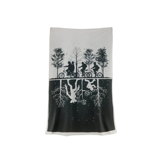Stranger Things Throw Blanket Black & White 100 x 150 cm